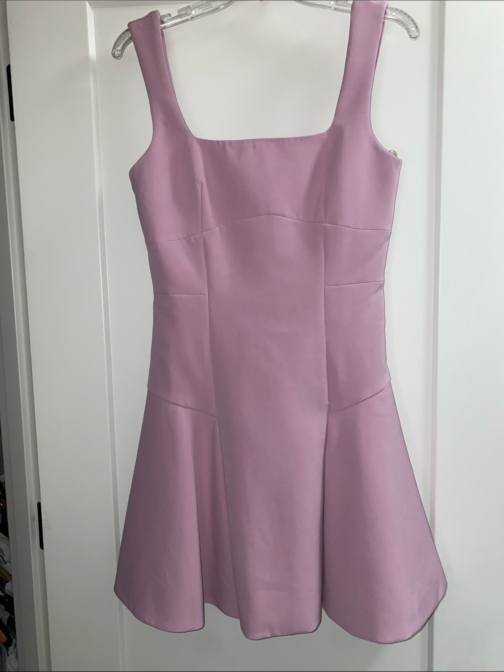 Elliatt Lilac Square-Neck Fit & Flare Mini Dress